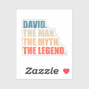 Sticker David L'Homme Le Mythe La Légende