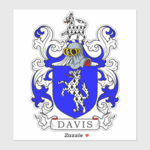 Sticker Davis Family Crest