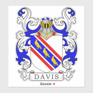 Sticker Davis Family Crest