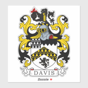 Sticker Davis Family Crest