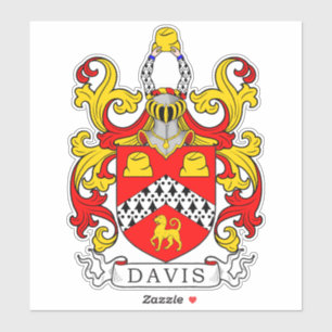 Sticker Davis Family Crest