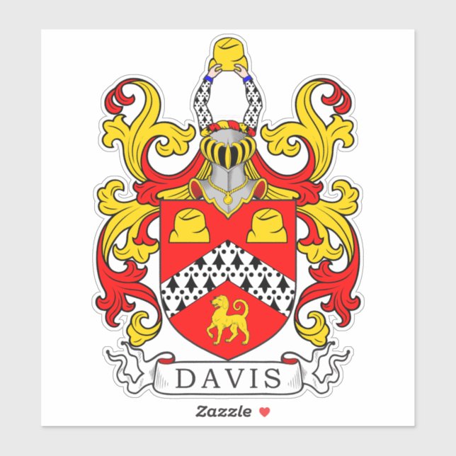 Sticker Davis Family Crest (Feuille)