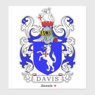 Sticker Davis Family Crest