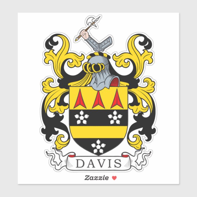 Sticker Davis Family Crest (Feuille)