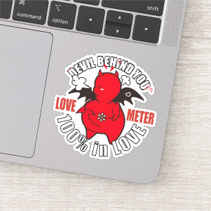 Sticker DBY's LOVE METER 100%