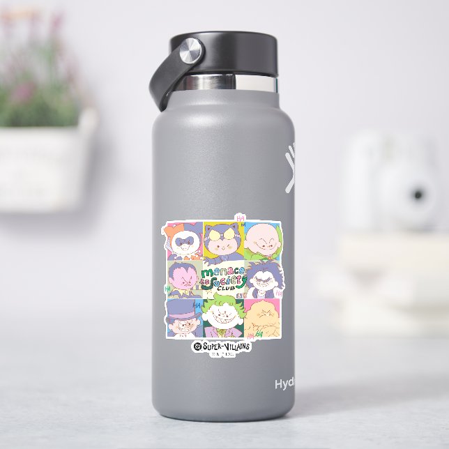 Sticker DC Super-Villain Menace To Society Club Graphic (HydroFlask)