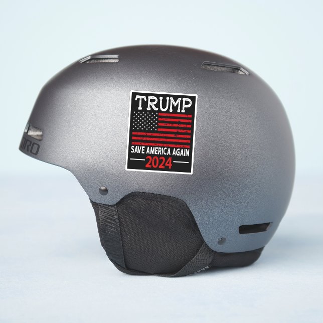 Sticker de 2024 de Trump pour sauver l'Amérique (Côté casque)