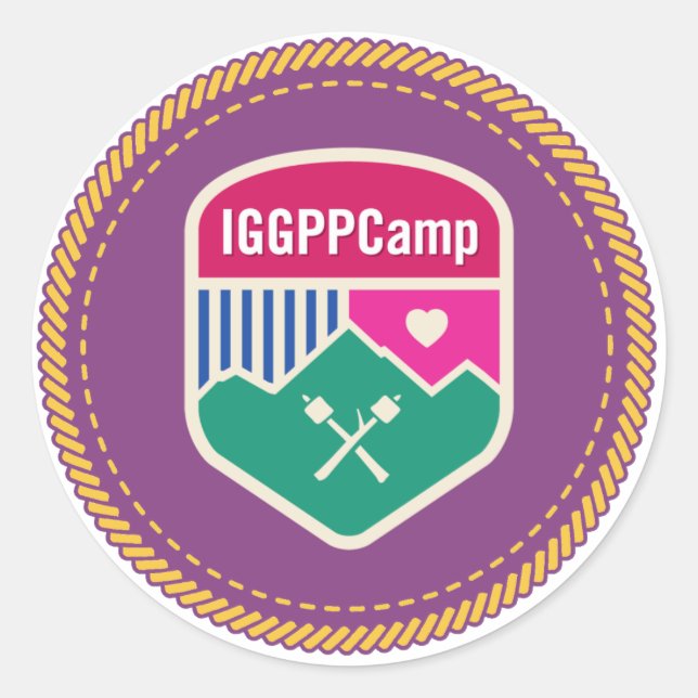 Sticker de Badge IGGPPCamp (Devant)