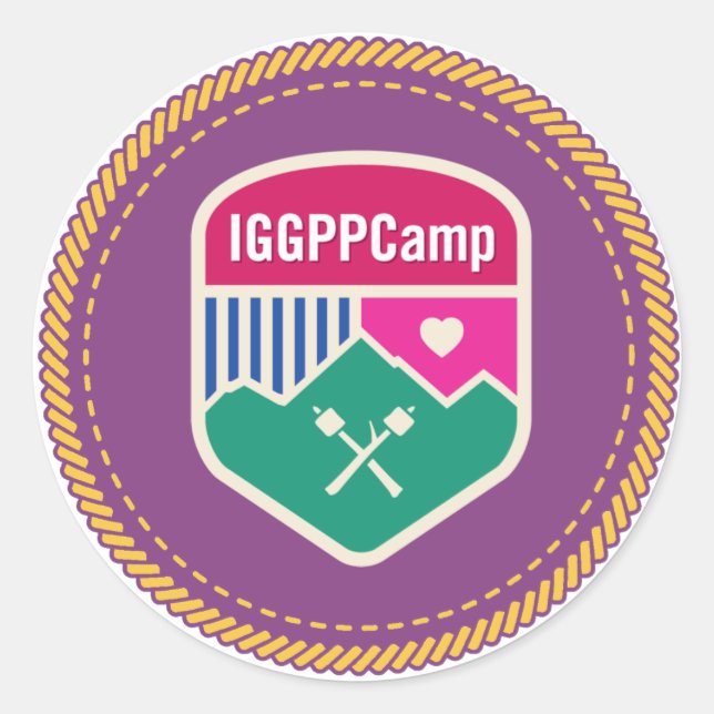 Sticker de Badge IGGPPCamp (Devant)