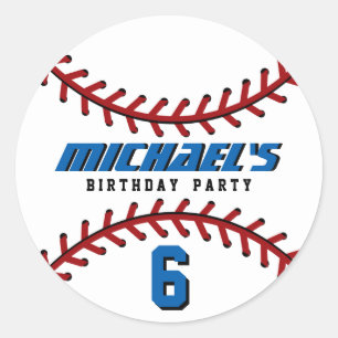 Sticker de baseball blanc équipe de sport fête d'a