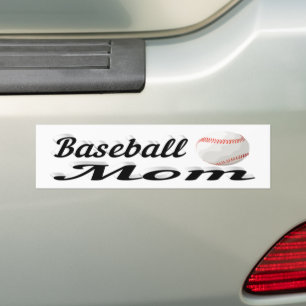 Sticker de baseball Maman Bumper