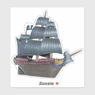 Sticker de bateau pirate