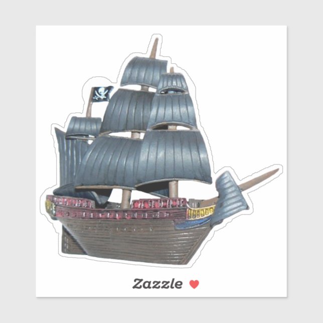 Sticker de bateau pirate (Feuille)