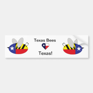 Sticker de bosse d'abeilles du Texas