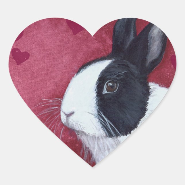 Sticker de Bunny Coeur (Devant)