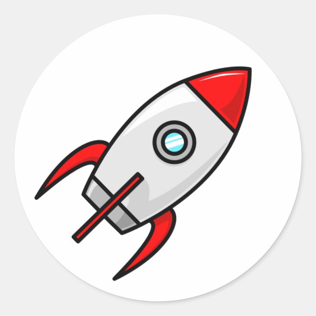 Sticker de caricature Rocketship (Devant)