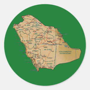 Sticker de carte en Arabie Saoudite