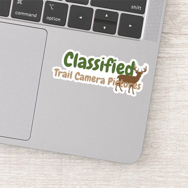 Sticker de chasse aux cerfs drôle pour l'ordinateu (Détail)