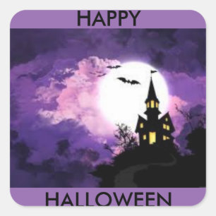 sticker de château d'Halloween