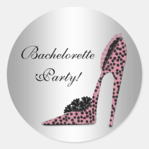 Sticker de chaussures Leopard Rose High Heel