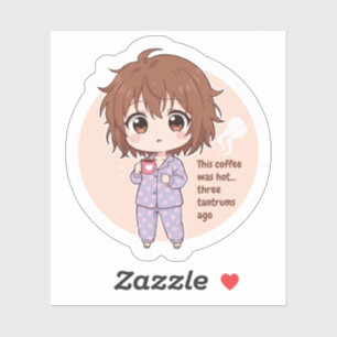 Sticker de citation de maman de café froid amusant
