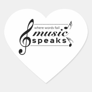 Sticker de citation de musique l Musique parle