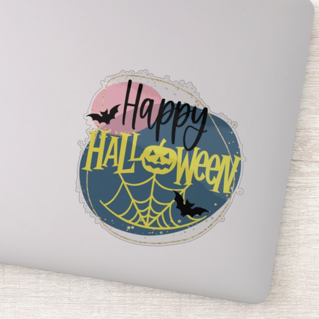 Sticker de citation d'Halloween amusant (Détail)