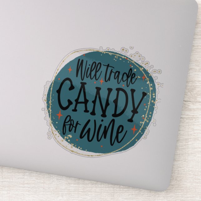 Sticker de citation d'Halloween amusant (Détail)