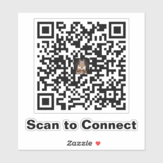 Sticker de code QR minimaliste élégant - Analyser 