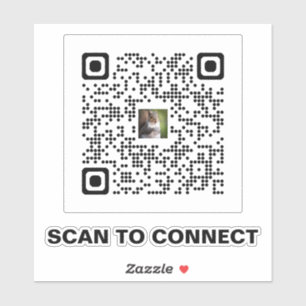 Sticker de code QR moderne - Simple et professionn