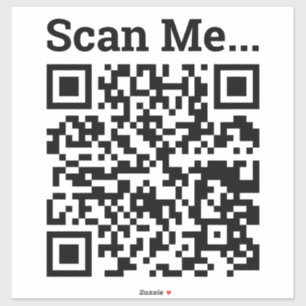 Sticker de code QR professionnel