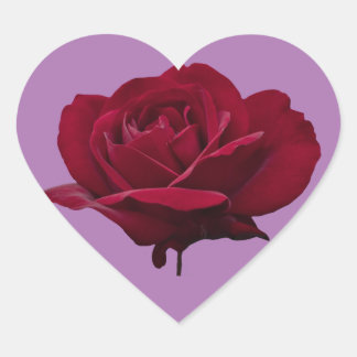 Sticker de coeur rose rouge