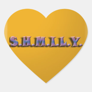 Sticker de coeur SHMILY