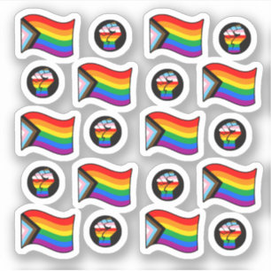 Sticker de collection d'indicateurs de la fierté