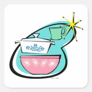Sticker de conception de cuisine atomique