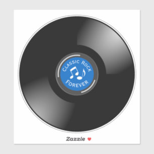 Sticker de conception de disques de vinyle vintage