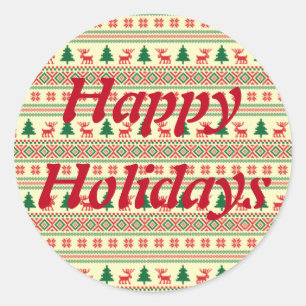 Sticker de conception de Knit de Noël personnalisa