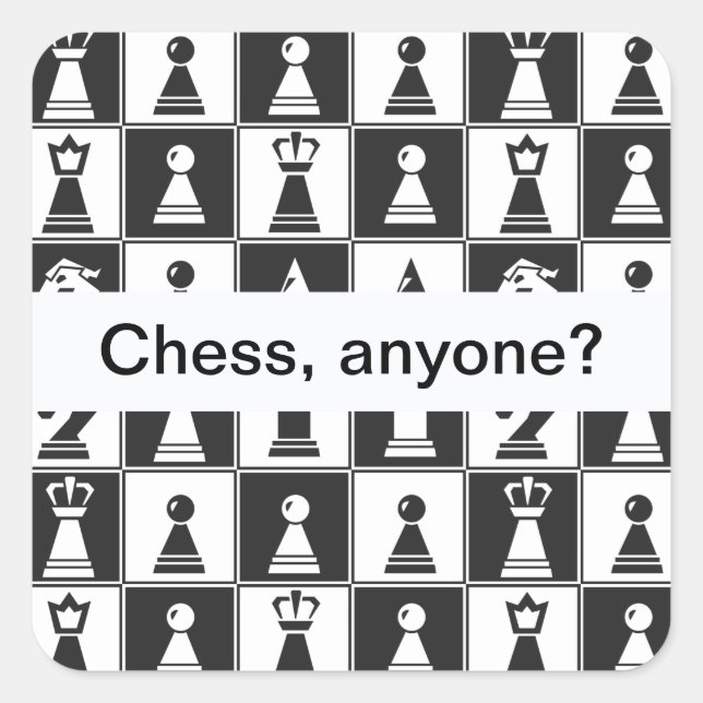 Sticker de conception de pièces d'échecs (Devant)