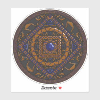 Sticker de contour de Libra Mandala