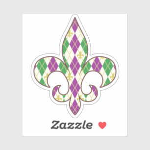 Sticker de contour Jacquard Mardi Gras