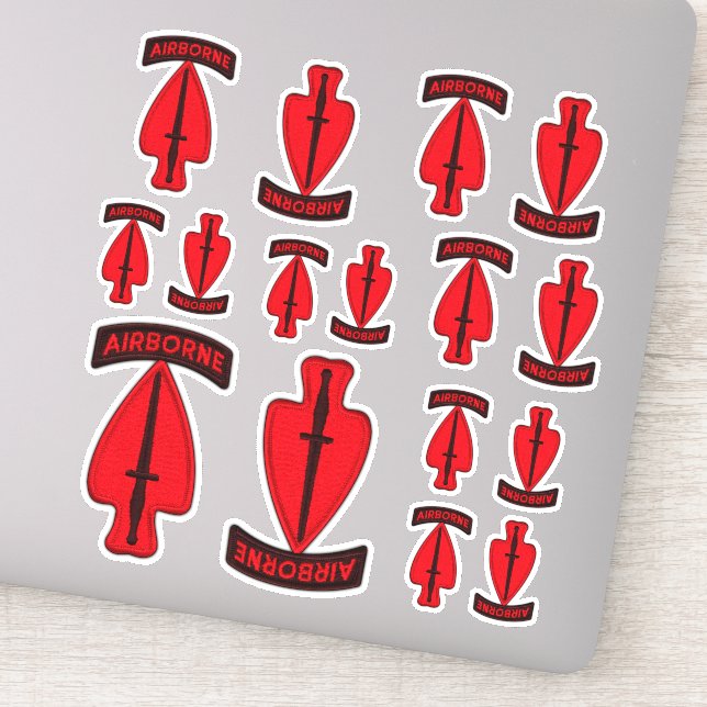 Sticker de contour pour vétérans de l'armée USASOC (Détail)