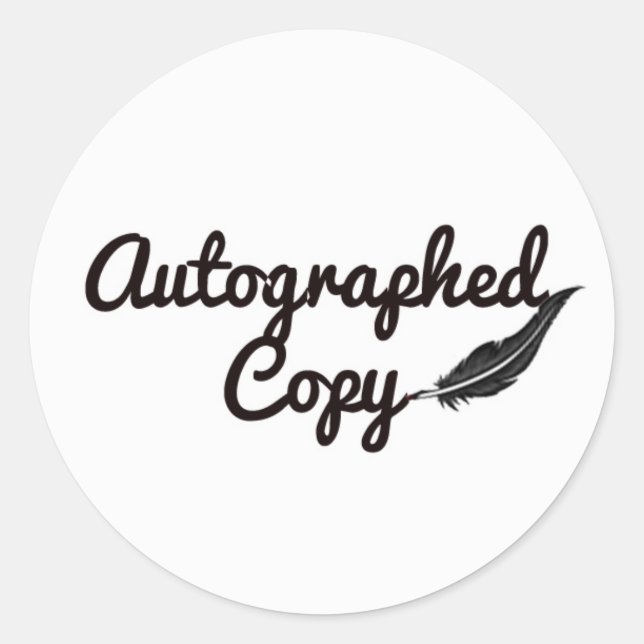 Sticker de copie autographié (Devant)