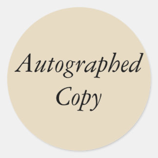 Sticker de copie autographié