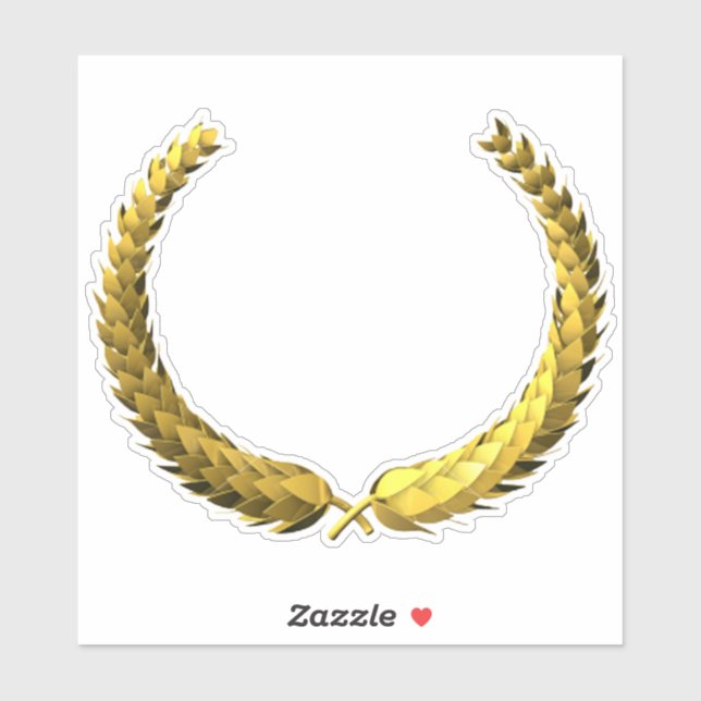 Sticker de couronne Gold Laurel (Feuille)
