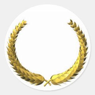 Sticker de couronne Gold Laurel