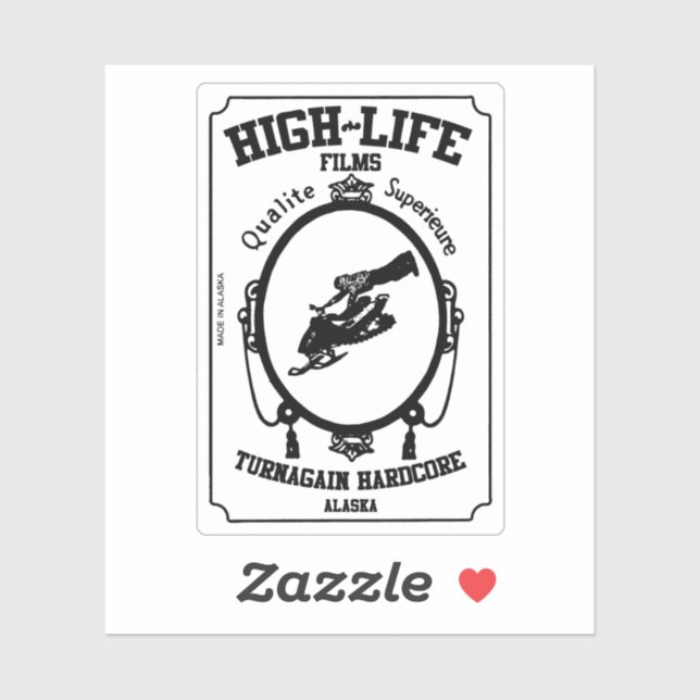 Sticker de découpe à plat Zig Zag (Turnagain Hard  (Feuille)