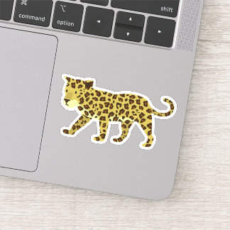 Sticker de découpe Jaguar, Chat Leopard Jungle Die