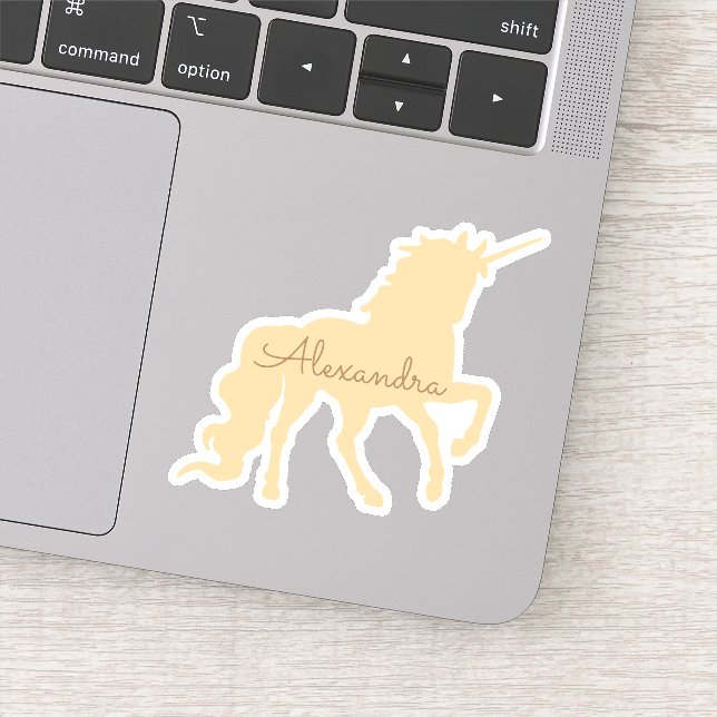 Sticker de découpe Unicorne personnalisée (Détail)