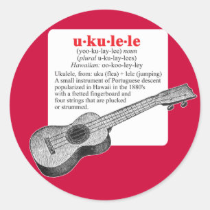 Sticker de définition Ukulele