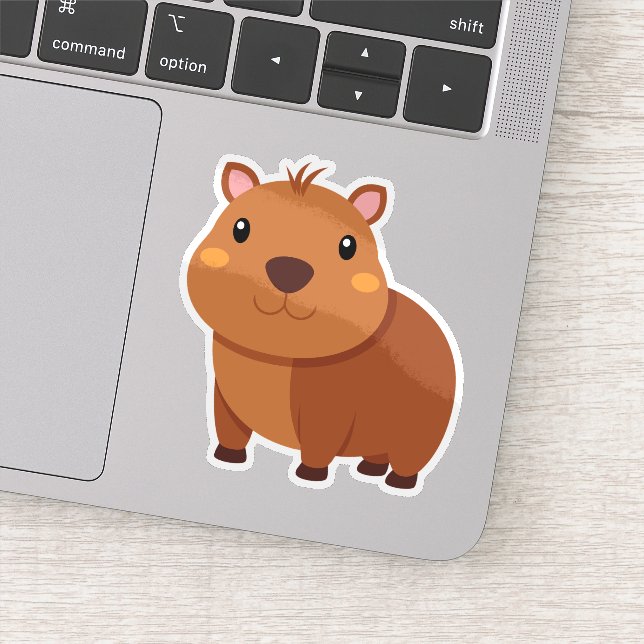 sticker de dessin animé mignon capybara (Détail)